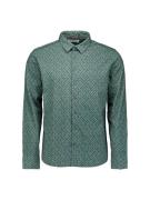 No Excess Overhemd Jersey Allover Printed Antraciet heren