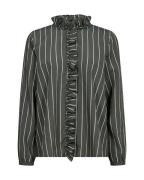 Mos Mosh Blouse Billie Stripe Groen dames