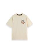 Scotch & Soda T-shirt The 40th anniversary relaxed-fit Kaki heren
