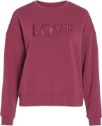 Vila Sweater Reflect Love Bordeaux Rood dames