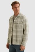 Vanguard Overhemd Check Coarse Lines Beige heren