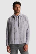 Cast Iron Overhemd Graphic Flower Jacquard Grijs heren