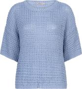 Esqualo Sweater Open Knit Blauw dames