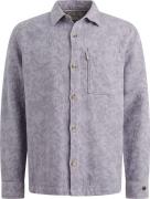 Cast Iron Overhemd Graphic Flower Jacquard Grijs heren