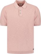 No Excess Polo Slub Paars heren