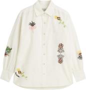 Scotch & Soda Blouse Girlfriend Embroidered Crème dames