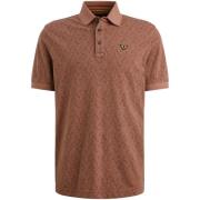 Pme Legend Polo Fine Pique all over print Roze heren