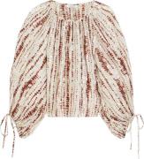 Summum Top Georgette Tiedye  Beige dames