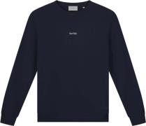 Pure Path Trui Trio of Flowers Navy heren