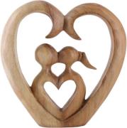 Bomont Collection Objekt Bruidspaar Hart 20x21 cm Bruin heren