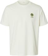 Selected Homme T-shirt Max Graphic Off White heren