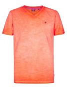 Petrol T-Shirt V-Neck Koraal heren