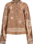 Nukus Blouse Nowi  Bruin dames