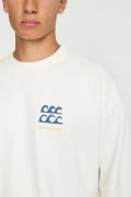 Revolution Sweater Crew Loose Fit Wit heren