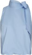 Neo Noir Top Veda Poplin Blauw dames