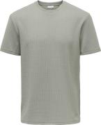 Only & Sons T-shirt Trey Life Regular Grijs heren