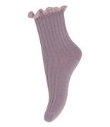 MP Denmark Sokken Julia socks with lace Paars