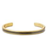 Bangle Brushed Gold Lines