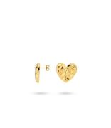 Heartshaped Earstud With Structure 424111Y