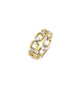 Silver Gold Plated Ring 12292ZY