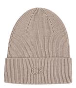 Ck Embroidery Fine Rib Beanie