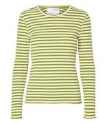 Anna Long Sleeve Crew Neck Stripe