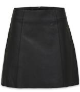 Ibi Mid waist Leather Skirt