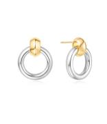 Voque Maven Two-Tone Hoop Earrings E