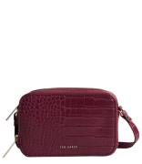 Stina Double Zip Croc Effect Mini Camera Bag