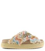 Criss Cross Rope Sandal Raffia