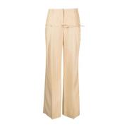 Beige Broek Jacquemus , Beige , Dames