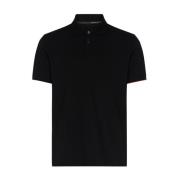 Zwarte technische stof Macro Polo Shirt RRD , Black , Heren