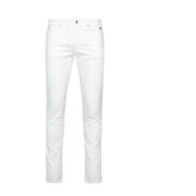 Slim-fit Trousers Roy Roger's , White , Heren
