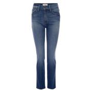 Stijlvolle Slim-Fit Jeans Frame , Blue , Dames