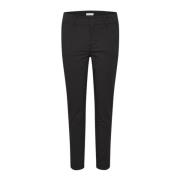 Slim-fit Zwarte Broek 30305570 Part Two , Black , Dames