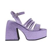 High Heel Sandals Nodaleto , Purple , Dames