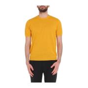 Rijst graan shirt Roberto Collina , Yellow , Heren