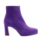Heeled Boots Ctwlk. , Purple , Dames