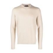 Round-neck Knitwear Colombo , Beige , Heren