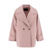 Double-Breasted Coats Fabiana Filippi , Pink , Dames
