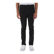 Slim Fit Katoenen Gaubert Broek Dondup , Gray , Heren