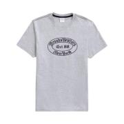 Label Graphic T-Shirt Brooks Brothers , Gray , Heren