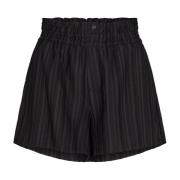 Enya Gestreepte Korte Shorts Co'Couture , Black , Dames