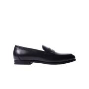 Handgemaakte Italiaanse Penny Loafers Scarosso , Black , Heren