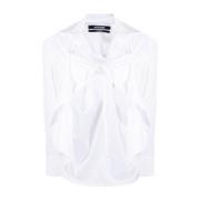 Witte Overhemd met Lange Mouwen, Upgrade Jouw Garderobe met Dit Pracht...