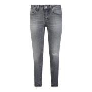 Monroe SSW Grigio Stijlvol Model Dondup , Gray , Dames