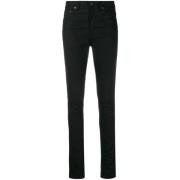 Slim-Fit Jeans, Hoogwaardige Stof Saint Laurent , Black , Dames