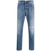 800 BLU `Mius` Slim-Fit Jeans Dondup , Blue , Heren