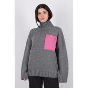 Gezellige Turtle Neck Coltrui JW Anderson , Gray , Dames