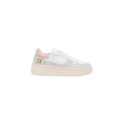 Witte en roze sneakers D.a.t.e. , White , Dames